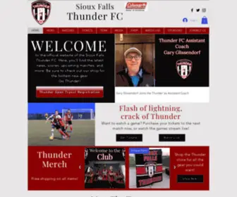 Siouxfallsthunderfc.com(NPSL Team) Screenshot