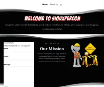 Siouxpercon.com(Home) Screenshot