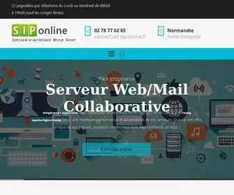 Sip-Online.fr(Intégrateur et opérateur de services Web/Mail) Screenshot