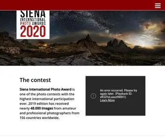 Sipacontest.com(Siena International Photography Awards) Screenshot