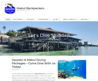 Sipadanborneo.com(Mabul Backpackers) Screenshot