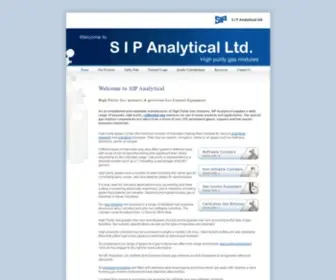 Sipanalytical.com(High Purity Gas Mixtures in Kent) Screenshot