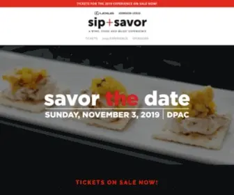 Sipandsavornc.com(A food and drink festival in Durham) Screenshot