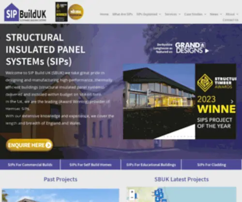 Sipbuilduk.co.uk(SIP Build UK are the leading provider of structural insulated panels (SIPs)) Screenshot