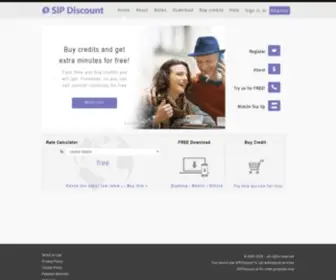 Sipdiscount.com(Low Cost VoIP Calls) Screenshot