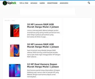 Sipitek.com Screenshot