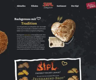 Sipl.de(Bäckerei Sipl aus Denkendorf) Screenshot