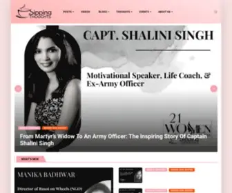 Sippingthoughts.com(Founded by Meeta Gutgutia & Sukirti Gupta Sipping Thoughts) Screenshot