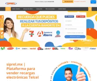 Siprel.net(Plataforma para vender recargas electrónicas Telcel) Screenshot