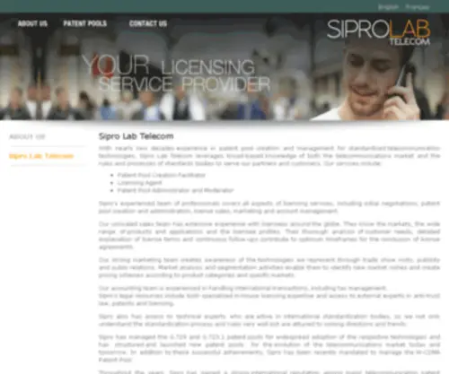 Sipro.com(SiproLAB Telecom) Screenshot