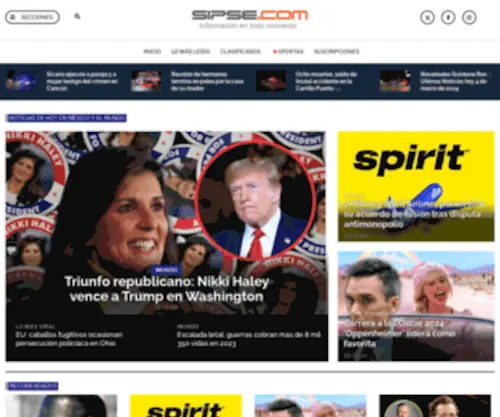 Sipse.com(Noticias de hoy en México y el mundo) Screenshot