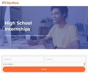 Sipsnow.com(Find High School Internships) Screenshot