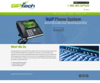 Siptechpbx.com(SIPtech) Screenshot