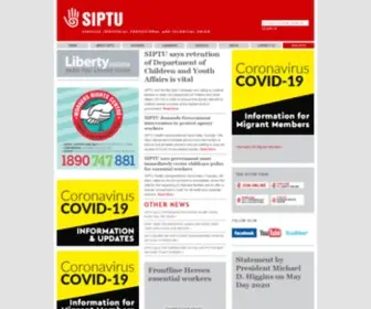 Siptu.ie(Services Industrial Professional and Technical Union) Screenshot