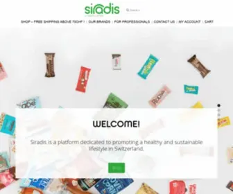 Siradis.ch(Online Shop) Screenshot