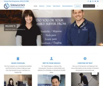 Siragusochiropractic.net(Best Chiropractor in Kansas City MO) Screenshot