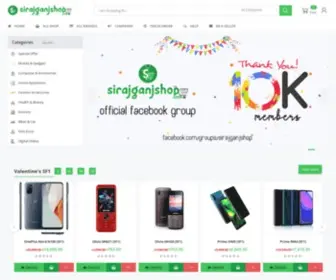 Sirajganjshop.com(Online shop) Screenshot