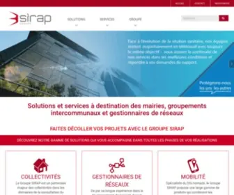 Sirap.fr(Solutions cartographiques et métiers pour les collectivités et gestionnaires de réseaux) Screenshot