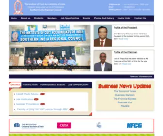 Sircoficmai.in(Southern India Regional Council Website) Screenshot