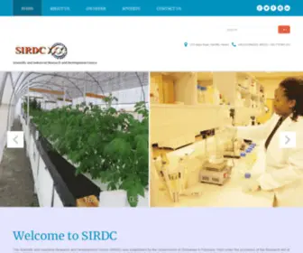 Sirdc.ac.zw(Scientific and Industrial Research and Development Centre) Screenshot