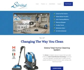 Sirenasystem.com(Sirena® Total Home Cleaning System) Screenshot