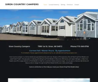 Sirencountrycampers.com(Siren Country Campers) Screenshot