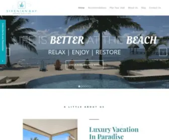 Sirenianbay.com(Luxury Beach Resort in Placencia Belize) Screenshot
