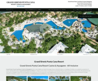 Sirenispuntacana.com(Sirenis Hotels All Inclusive Resort) Screenshot