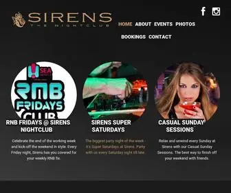 Sirensnightclub.com.au(Sirens & Alexanders of Terrigal) Screenshot