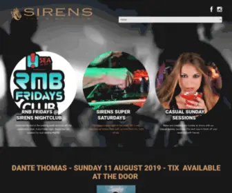 Sirensthenightclub.com(Sirens Nightclub) Screenshot