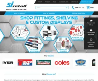 Siretail.com(Shopfittings, Displays, Retail Shelving & Shop Supplies) Screenshot