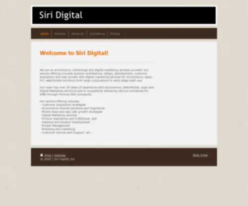 Siridigital.com(Siri Digital) Screenshot