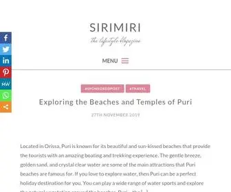 Sirimiri.in(The Lifestyle Blogazine) Screenshot