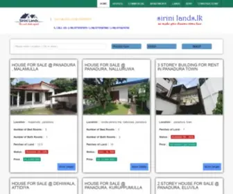 Sirinilands.lk(Sirini Lands) Screenshot