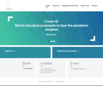 Siriumaero.com(Sirium Aerotech) Screenshot