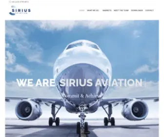 Siriusav.com(Sirius Aviation) Screenshot