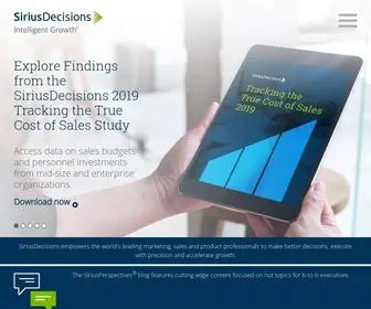Siriusdecisions.com(Empowering Marketing) Screenshot