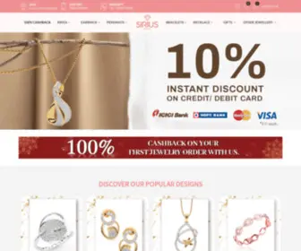 Siriusjewels.com(Buy Diamond Jewellery Online) Screenshot