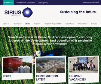 Siriusminerals.com(Sirius Minerals) Screenshot