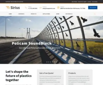 Siriusplastics.com(Sirius Plastics) Screenshot