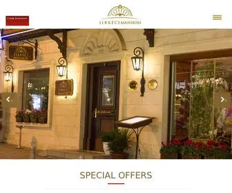 Sirkecimansion.com(Sirkeci Mansion Hotel) Screenshot