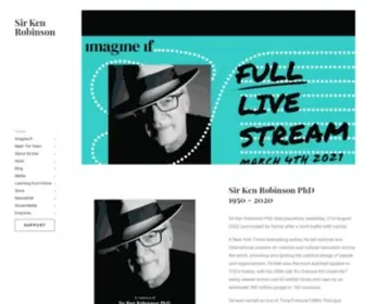 Sirkenrobinson.com(The website and blog of Sir Ken Robinson) Screenshot
