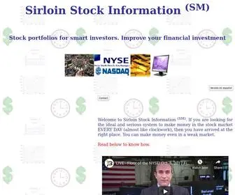 Sirloin-Stock.com(Aaa sirloin stock information) Screenshot