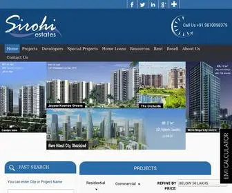 Sirohiestates.com(Delhi Real Estate) Screenshot