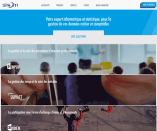 Sirom.fr(Editeur logiciel gestion) Screenshot