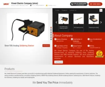 Siron.in(Soldering Irons and Soldering Station Manufacturer) Screenshot