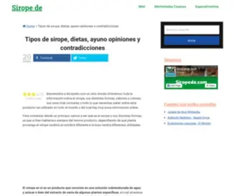 Siropede.com(Tipos de sirope) Screenshot