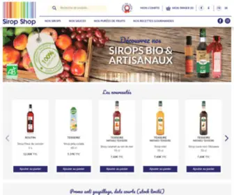 Siropshop.com(Sirop Shop : le spécialiste des sirops de France) Screenshot