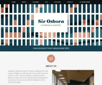 Sirosborn.com.au(Sir Osborn Cafe) Screenshot