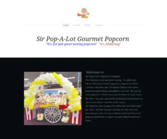 Sirpopalotpopcorn.com(Sir Pop A Lot Popcorn) Screenshot